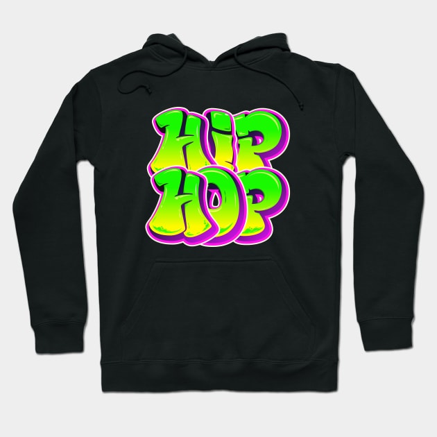 Hip Hop Graffiti Hoodie by FullOnNostalgia